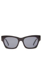 Matchesfashion.com Le Specs - Rocky Square Acetate Sunglasses - Womens - Black