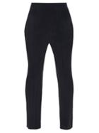 Pleats Please Issey Miyake - Technical-pleated Straight-leg Trousers - Womens - Dark Navy