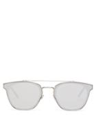 Matchesfashion.com Saint Laurent - Round Frame Metal Sunglasses - Mens - Silver