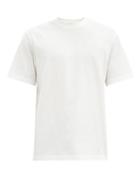 Matchesfashion.com Y-3 - Logo-appliqu Cotton-jersey T-shirt - Mens - White