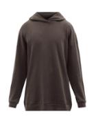 The Row - Essoni Cotton-jersey Hooded Sweatshirt - Mens - Dark Brown