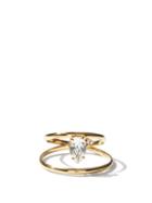 Matchesfashion.com Mizuki - Eclipse Diamond, Topaz & 14kt Gold Ring - Womens - Crystal