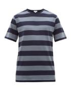 Matchesfashion.com Sunspel - Striped Cotton Jersey T Shirt - Mens - Navy Multi