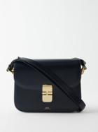 A.p.c. - Grace Small Smooth-leather Cross-body Bag - Womens - Navy