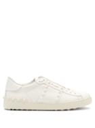 Matchesfashion.com Valentino Garavani - Untitled Rockstud-panel Leather Trainers - Mens - White