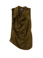 Vivienne Westwood Anglomania Duo Cowl-neck Crepe Top