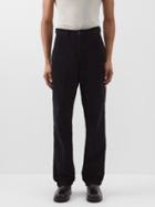Our Legacy - Cotton-corduroy Straight-leg Trousers - Mens - Black