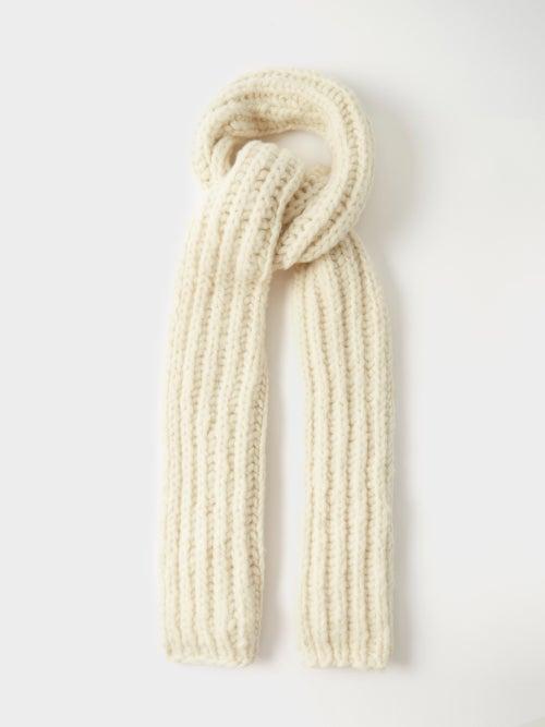 Gabriela Hearst - Ruben Cable-knit Cashmere Scarf - Womens - Ivory