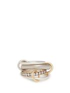 Matchesfashion.com Spinelli Kilcollin - Luna 18kt Black Gold & Diamond Ring - Womens - Black
