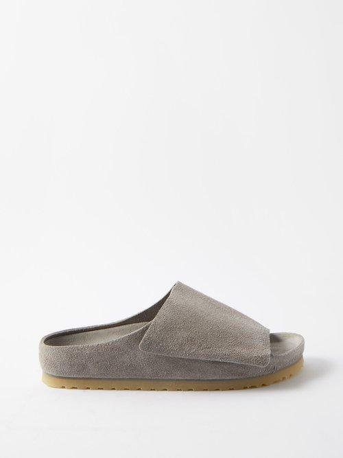 Fear Of God X Birkenstock - Los Feliz Suede Sandals - Mens - Grey