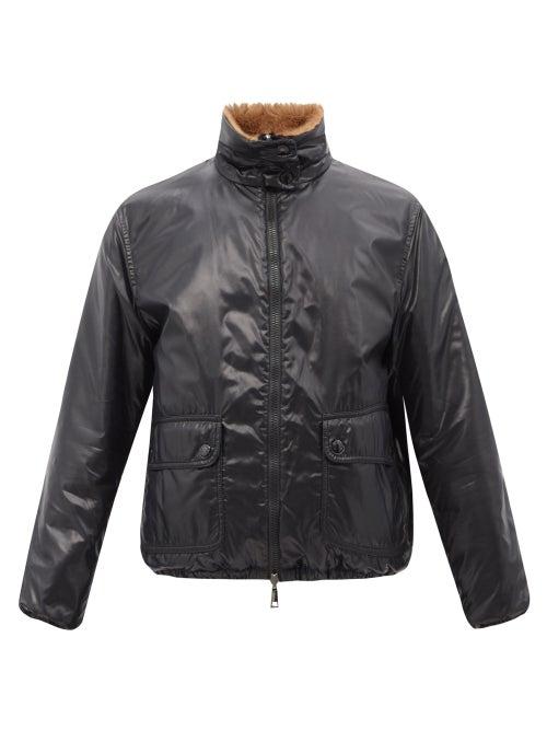 Moncler - Adoxe Reversible Faux-fur Jacket - Womens - Brown Multi