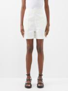 Merlette - Parlour Cotton-twill Shorts - Womens - Ivory