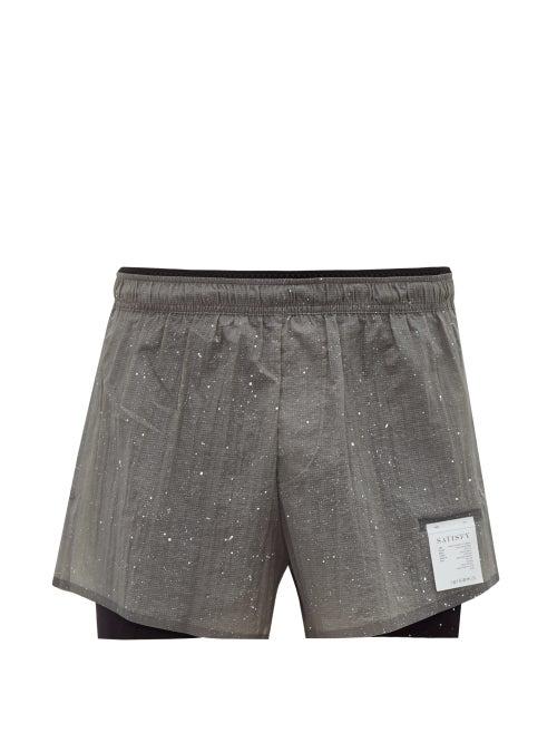 Matchesfashion.com Satisfy - Short Distance 3 Shorts - Mens - Grey