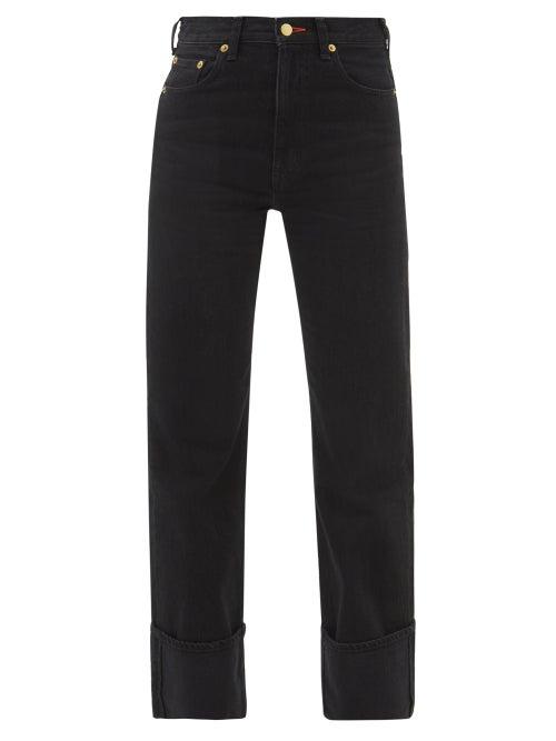 Tu Es Mon Tresor - Carnelian Flared Jeans - Womens - Black