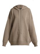 Matchesfashion.com Edward Crutchley - Oversized Hooded Wool Sweater - Womens - Beige