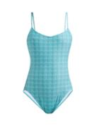 Matchesfashion.com Thorsun - Billy Triangle Print Swimsuit - Womens - Green Print