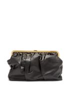 Matchesfashion.com Mansur Gavriel - Wave Pleated-leather Clutch - Womens - Black