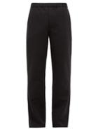 Matchesfashion.com Schnayderman's - Tailored Cotton And Wool Blend Trousers - Mens - Black