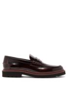 Matchesfashion.com Tod's - Carrarmato Leather Penny Loafers - Mens - Burgundy