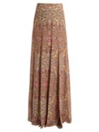Etro Villandry Paisley-print Silk Skirt