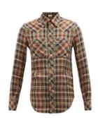 Saint Laurent - Checked Flannel Shirt - Womens - Multi