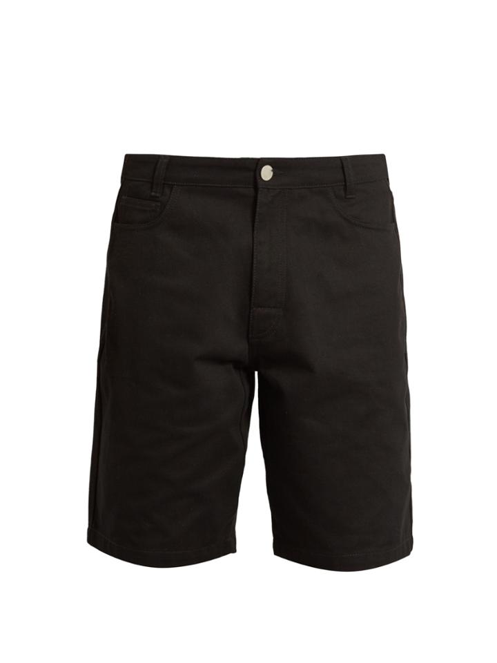 Raf Simons Wide-leg Cotton Shorts