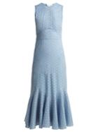Raey Broderie-anglaise Fishtail Dress