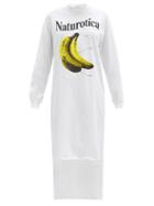 Matchesfashion.com Christopher Kane - Naturotica-print Sweatshirt Dress - Womens - White
