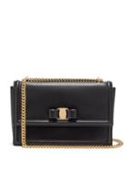 Matchesfashion.com Salvatore Ferragamo - Ginny Medium Leather Shoulder Bag - Womens - Black