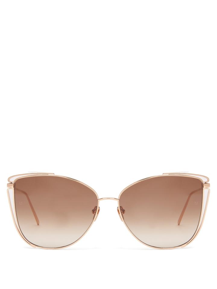 Linda Farrow 809 C5 Cat-eye Sunglasses