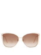 Linda Farrow 809 C5 Cat-eye Sunglasses