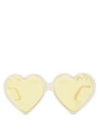 Matchesfashion.com Gucci - Heart Shaped Frame Tinted Sunglasses - Womens - Yellow Multi