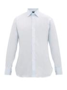 Matchesfashion.com Emma Willis - Superior French-cuffed Cotton-poplin Shirt - Mens - Blue