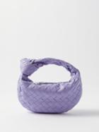 Bottega Veneta - Jodie Mini Intrecciato-leather Bag - Womens - Light Purple
