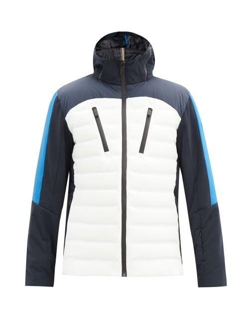 Matchesfashion.com Capranea - Phantom Colour-block Hooded Down Ski Jacket - Mens - White
