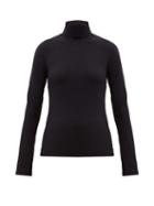 Matchesfashion.com Jil Sander - Roll-neck Stretch-jersey Top - Womens - Black