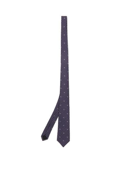 Matchesfashion.com Gucci - Gg Polka Dot-print Silk Tie - Mens - Blue Multi