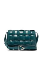 Matchesfashion.com Bottega Veneta - Padded Cassette Intrecciato Leather Shoulder Bag - Womens - Dark Green