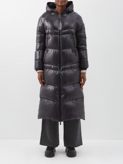 Moncler - Chanon Hooded Quilted Down Coat - Womens - Black