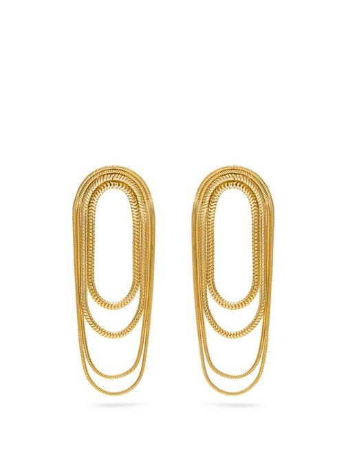 Matchesfashion.com Fernando Jorge - Parallel Gold Earrings - Womens - Gold