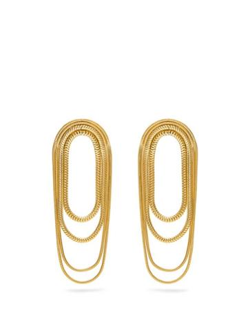 Matchesfashion.com Fernando Jorge - Parallel Gold Earrings - Womens - Gold