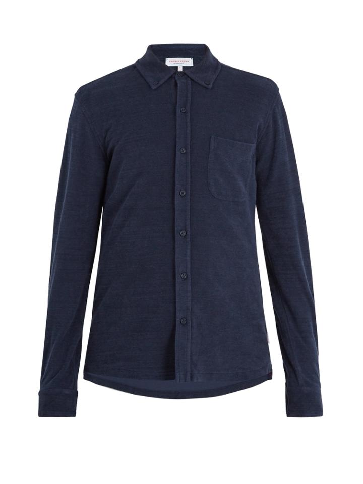 Orlebar Brown Oliver French Terry-towelling Cotton Polo Shirt