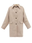 Matchesfashion.com Kassl Editions - Raglan Sleeve Felted Wool Coat - Womens - Beige