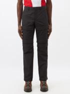 Burberry - Flap-pocket Cotton-blend Cargo Trousers - Mens - Black
