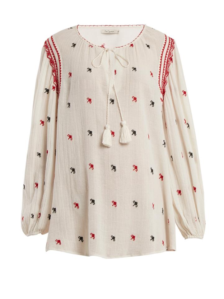 Mes Demoiselles Fedora Long-sleeve Blouse
