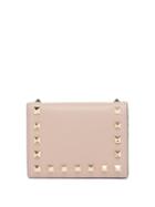 Ladies Accessories Valentino Garavani - Rockstud Leather Bi-fold Wallet - Womens - Light Pink