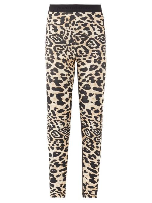 Matchesfashion.com Paco Rabanne - Leopard-print Jersey Leggings - Womens - Leopard