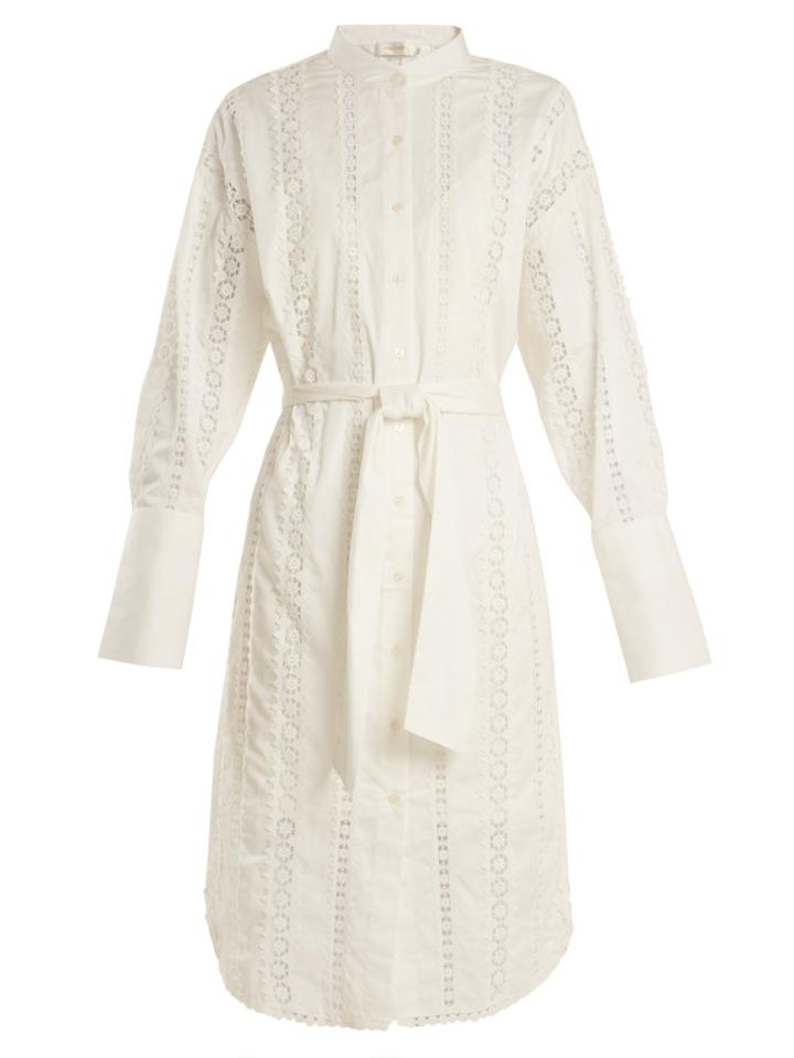 Zimmermann Rife Gothic Lace-insert Shirtdress