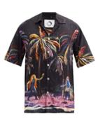 Matchesfashion.com Endless Joy - Rimba-print Poplin Shirt - Mens - Black