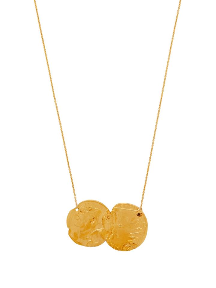 Alighieri Dante And The Lion Gold-plate Coin Pendant